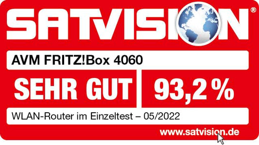 FRITZ!Box 4060 – Wi-Fi 6 Mesh Router mit 4.800 MBit/s, DECT & USB 3.0